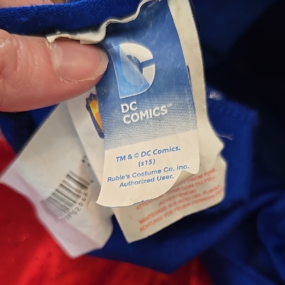 Superhero Sequin Kids Costume - Blue and Red Small - Picture 4 of 4